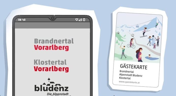 Brandnertal, Bludenz, Klostertal Gästekarte